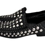 1. State  Black Leather ‘Flintia’ Silver Studded Convertible Flats, Size 7.5 Photo 2