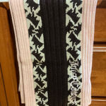 Juicy Couture  Pam Gela Scottie Dog Wool Scarf Pink White Brown New With Tags Photo 0