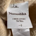 Nanushka Zitah Cream Alpaca Wool Zip Neck Oversized Rib Pullover Sweater Size S Photo 13