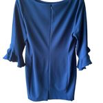 Karl Lagerfeld  Elegant Blue Dress with Ruffle Sleeves Photo 2