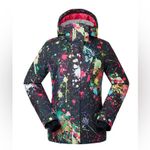 GSOU SNOW Paint Splatter Snowboarding Insulated Jacket Size XS Regular Fit NWOT Photo 4