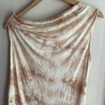 Enza Costa One Shoulder Tie Dye Jersey Dress Tan Photo 9