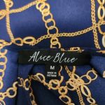 Alice Blue Stitch Fix navy baroque chain print satin tank size medium Photo 6