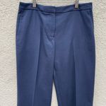 Nordstrom Caroline Issa Blue Lightweight Stretch Twill Pants 6 Ankle Photo 1