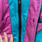 Vintage Blizzard ski Jacket Coat pi k Turquoise women's XL Blue Photo 3