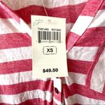 Lucky Brand  red and white striped long sleeved top Photo 2