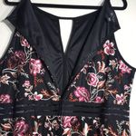 BCX Dress Black and Floral Spaghetti Strap Size 24W NWT Photo 4