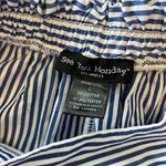 See You Monday Womens  Blue/White Stripe Midi Skirt - L Photo 6