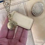 Coach Two tone  and white Op Art Patent Leather Kisslock Tote Photo 13