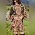 Farm Rio  Green Flowering Garden Tree Mini Dress, Size Small , $248 Photo 8