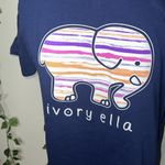 Ivory Ella  Elephant Graphic T-Shirt 100% Cotton Photo 2