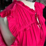 Rachel Zoe Pink Ruffled Tie Front Blouse Photo 6