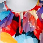 Milano Colorful Watercolor Short Sleeve Casual Vibrant Lightweight Top S Yellow Photo 6