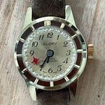 Glory Mystery Dial Rare Vintage Mechanical Ladies Watch Gold Dial Rotating Dial Photo 0