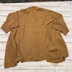 J.Jill  Cable Knit Open Front Kimono Cardigan Sweater Camel Brown Women's Medium Photo 4