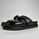Vagabond  Shoemakers Erin Leather Double Band Sandal in Black Photo 5
