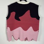 Aelfric Eden Irregular Color Block Chunky Knitted Sweater Vest Size Medium Photo 6