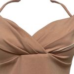 Nookie  Revolve Athena Off Shoulder Midi Dress Blush Knot Front Small NWT Bodycon Photo 4