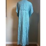 Soft Surroundings Blue Lace Maxi Kaftan Dress PXL boho flowy resortwear linen Photo 2