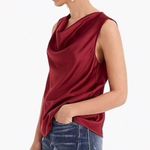J.Crew pink satin cowl neck sleeveless top size large NWT Photo 8