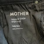 MOTHER Insider Crop Step Fray Jean in Guilty Racer Stripe Sz 27 Black Photo 9