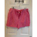 A New Day ‎ Womens Shorts Large Pink Pleated High Waist Elastic Casual Photo 1