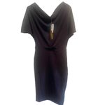 Alexia Admor one shoulder drape Black sheath dress, Size Small, B72, $78 Photo 5