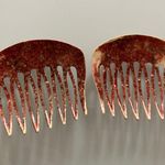 Vintage Style Brown Hair Combs /Decorative Comb Photo 1