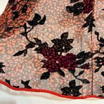 Citron Burnout Velvet Rose Spotted Sheer Kimono Silk Blend Witchy Whimsigoth Pink Size undefined Photo 3