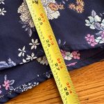 Hippie Rose  Floral Blouse Criss Cross Detail Sheer XL Photo 5