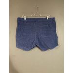 Gap Womens Blue Corduroy Shorts 3.5" inseam Stretch Mid Rise Frayed 14 NWOT Photo 3