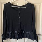 Bow cardigan Black Photo 0