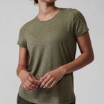 Athleta Uptempo Tee Short Sleeve Green Small T-Shirt Athletic Workout Top Photo 0