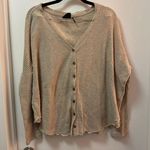 Urban Outfitters Out From Under Oversized Waffle Knit Thermal Button Cardigan Photo 0