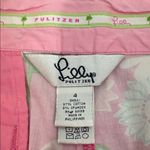 Lilly Pulitzer Vintage  White Label Bermuda Shorts‎ Pink Floral dragonfly size 4 Photo 7