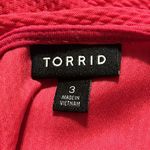Torrid Fuchsia Pink Passion Textured Ponte Hi Lo Peplum Top Size 3/3X #12576096 Photo 9