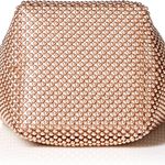 Jessica McClintock Womens Gwen Ball Mesh Ring Wristlet Pouch Clutch Photo 3