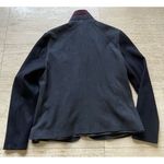 Ted Baker  London Blue Wool‎ Sleeve Textured Coat Jacket Removable Collar Size 6 Photo 7