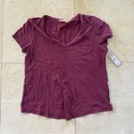 c'isa C’Isa NWT $23 Maroon T-shirt Sz Large Photo 0