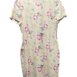 ZARA  NWT Floral Print Satin Effect Dress Cut-Out Details Size Medium Photo 3