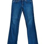 True Religion  - Low Rise Straight Leg Jeans in Dark Blue Photo 0
