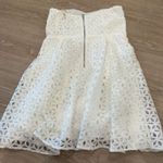 Double Zero  White Lace Strapless Babydoll Dress Photo 3