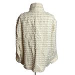 Lafayette 148  Ramira Fringe Linen Blazer Open Front Cream Light Academia Sz XL Photo 3
