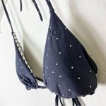 Navy Blue & White Stars & Stripes Reversible String Bikini Top Blue Size XS Photo 1