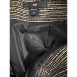 Gap Navy Blue Silver Tan Metallic Tweed Aline Skirt Size 6 Excellent Photo 2