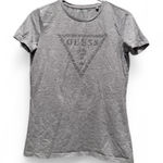 Guess  Gray Women’s Tee with Rhinestone Detailing‎ Size Medium Photo 0