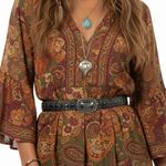 Womens Black Plated Metal Base Stretch Polyester Belt Silver Buckle ML Photo 0