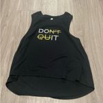 Yogasmoga Black Sleeveless Tank Top with Motivational Print Size XL Photo 0