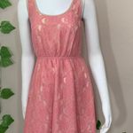 Flying Tomato Anthropologie Pink Lace Dress Photo 0