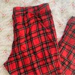 J.Crew Classic Tartan Flannel Pajama Bottoms Red Black Plaid Size Large Photo 1